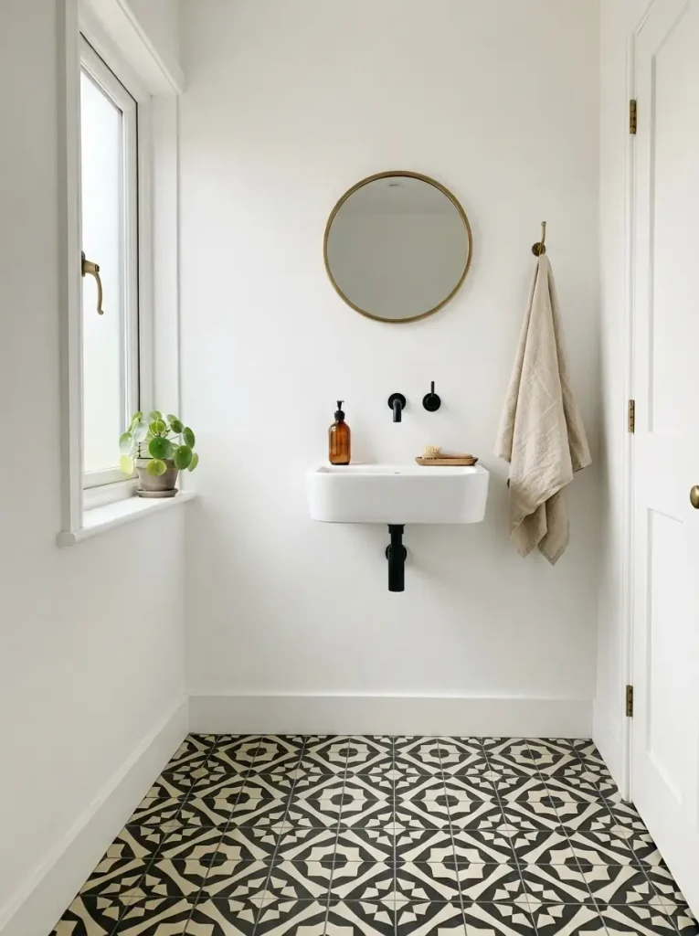 14. Statement Patterned Floor Tiles