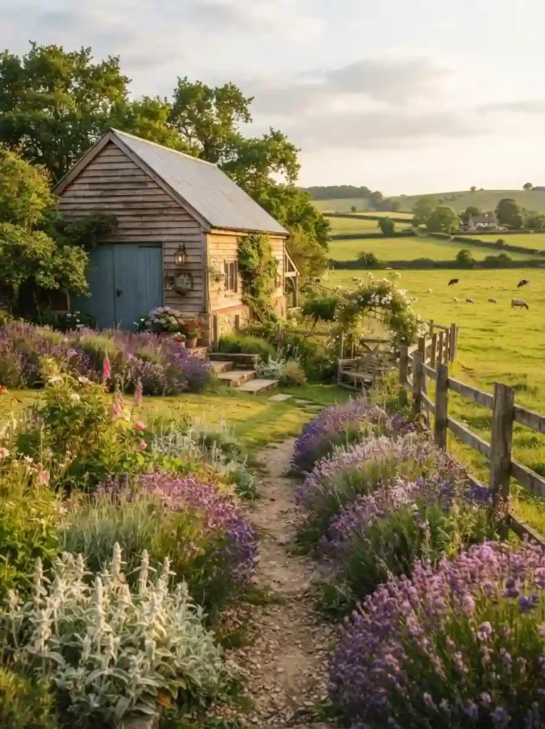 14. Surround the Barn With Lavender