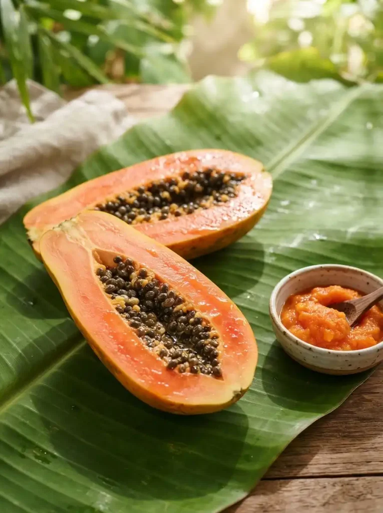 15. Smooth On Mashed Papaya