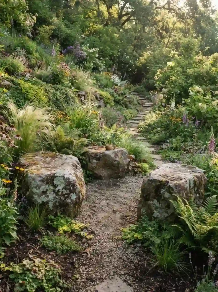 15. Add a Decorative Boulder Seating Area
