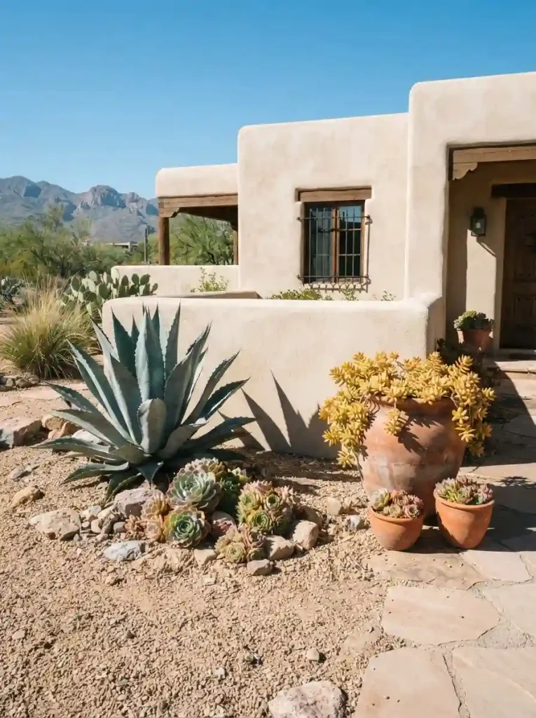 15. Go Water-Wise with a Succulent and Gravel Garden