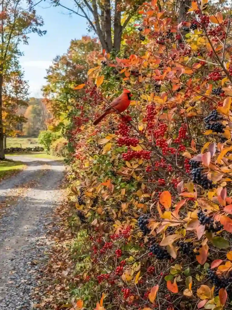 15. Grow a berry hedgerow for birds