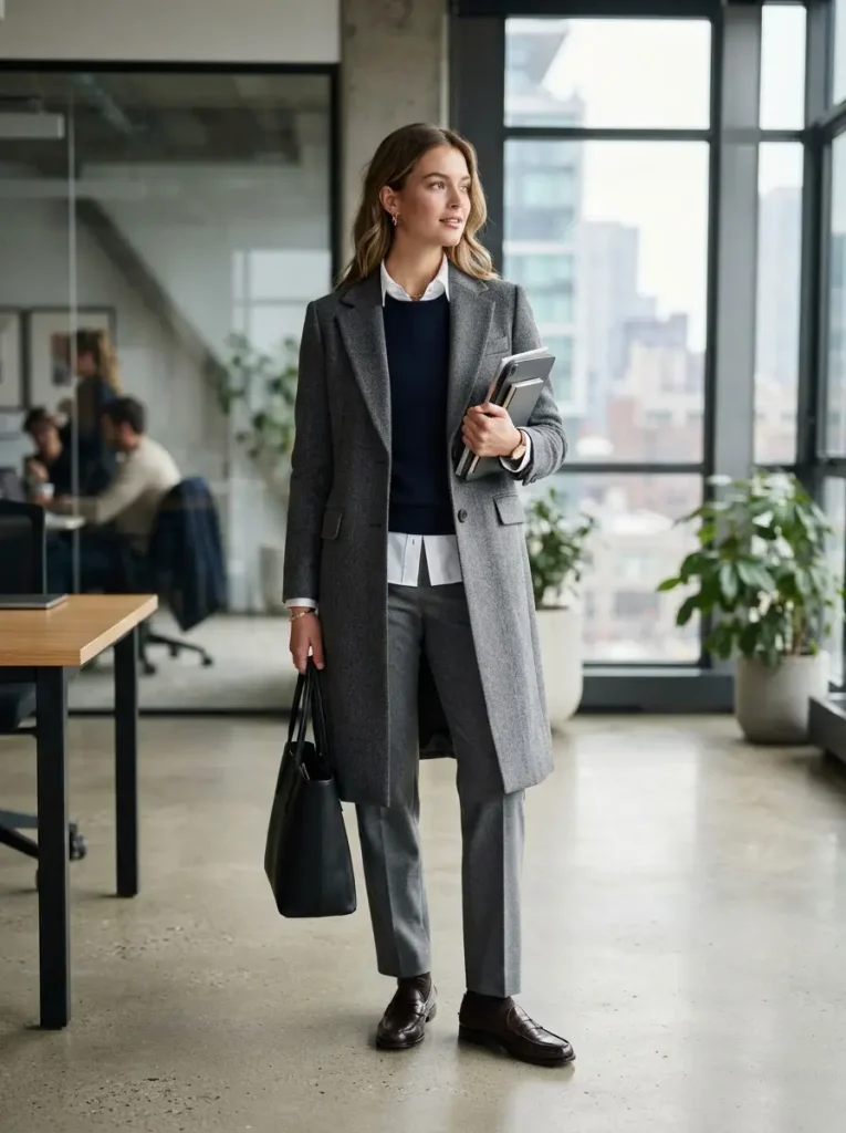 15. Shirt, Sweater, and Tailored Coat