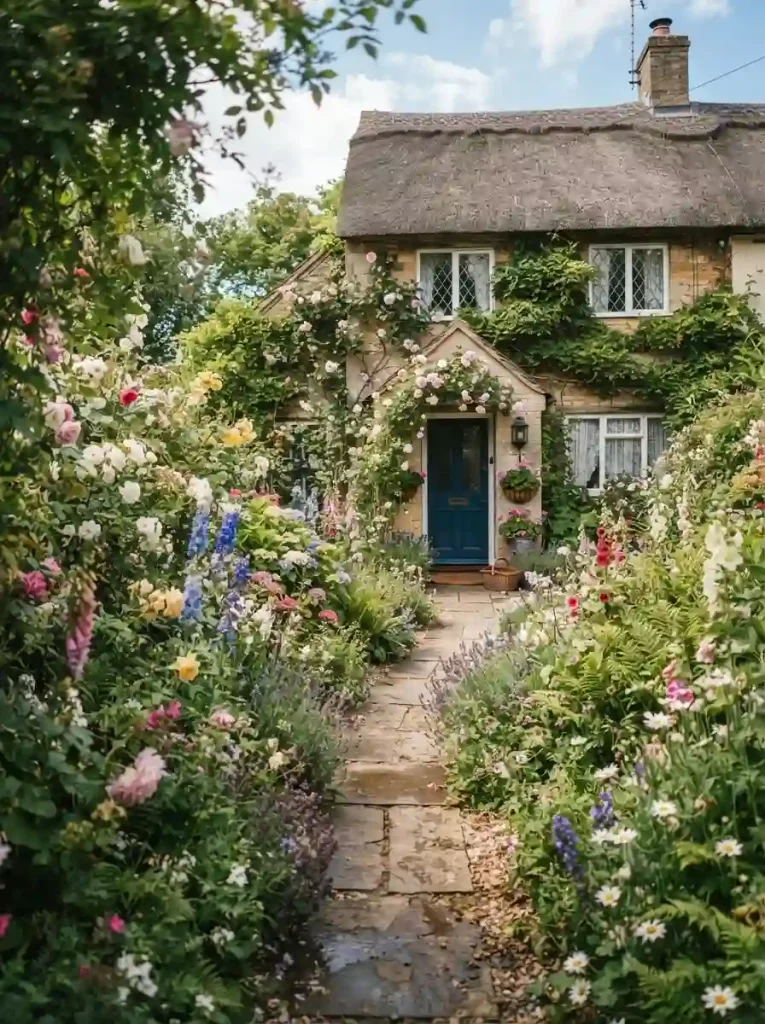 16. Create a Layered Cottage-Style Garden
