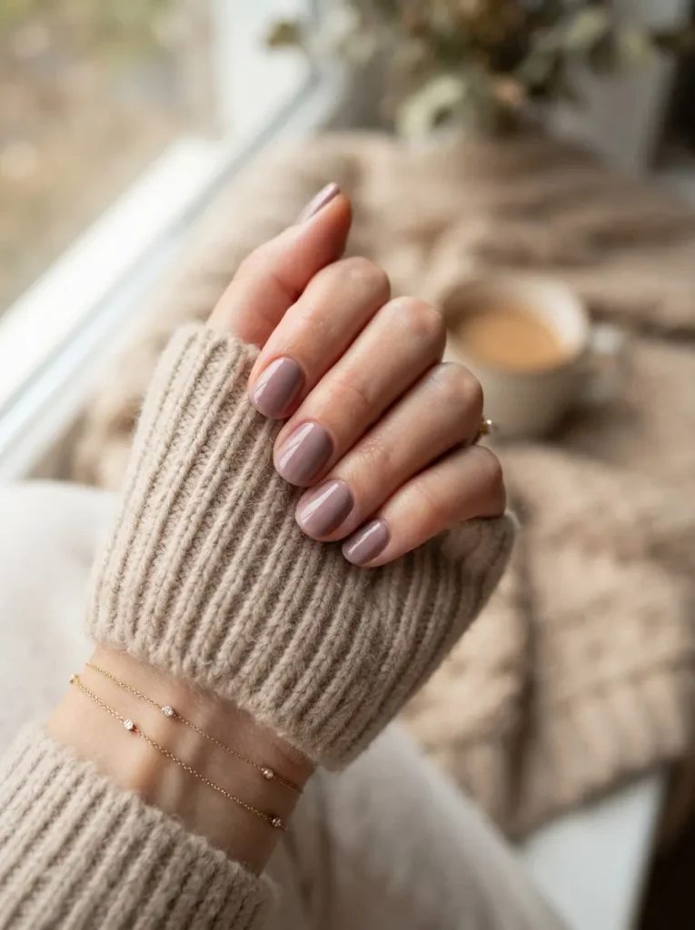 16. Dusty Rose Neutral Nails