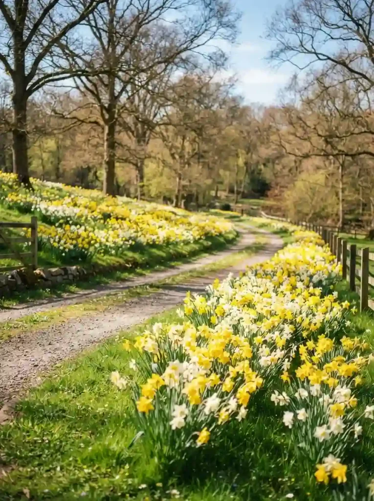 16. Naturalize spring bulbs under the trees