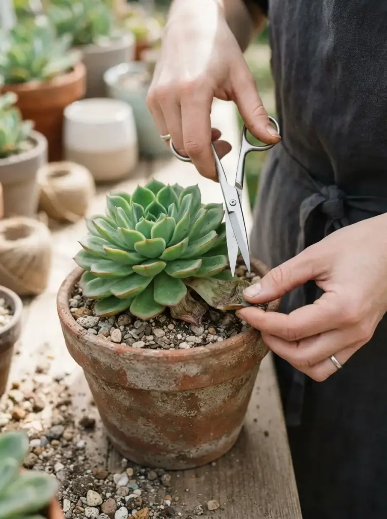 16. Remove Rotten Leaves Carefully
