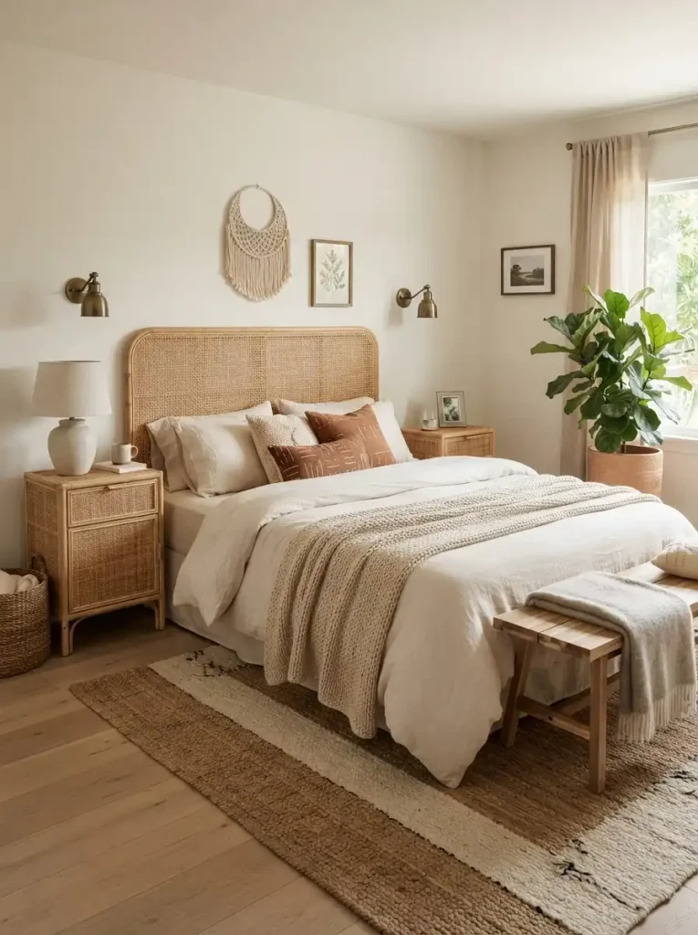17. Create a Cozy Look With Rattan Bedroom Furniture