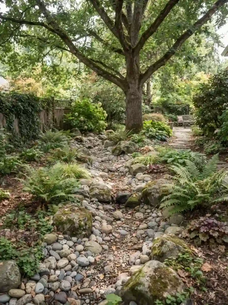 17. Build a Small Decorative Dry Creek Bed