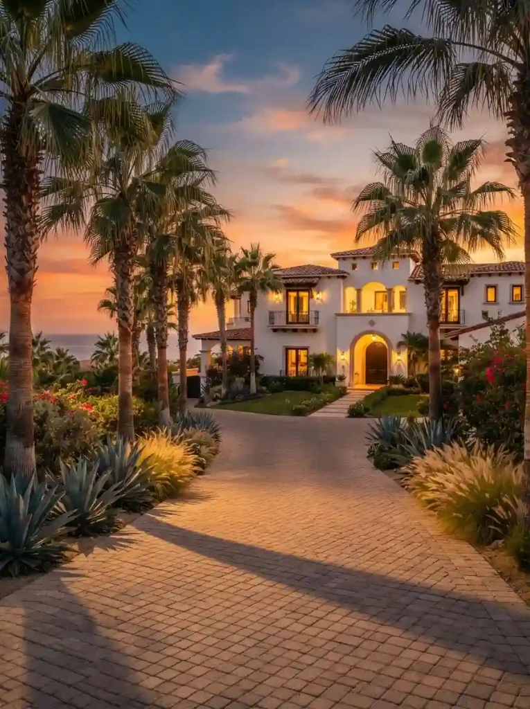 17. Go resort-style with palms and agave