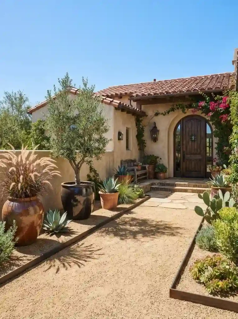 17. Gravel Courtyard Entry