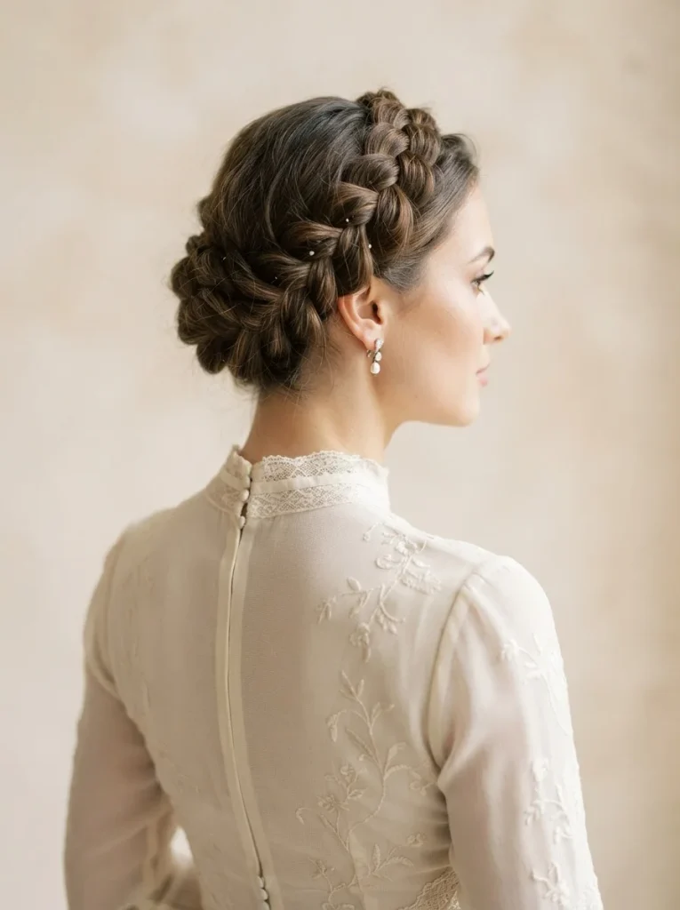 17. Halo Braid for a Special Winter Occasion