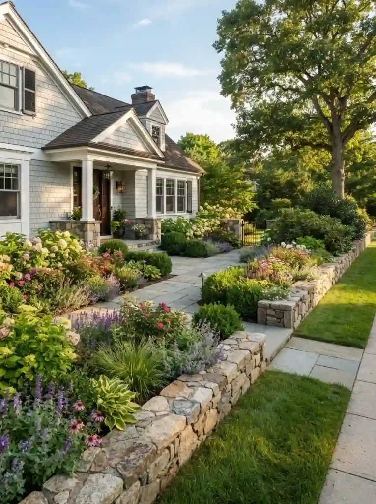 17. Add a Low Garden Wall