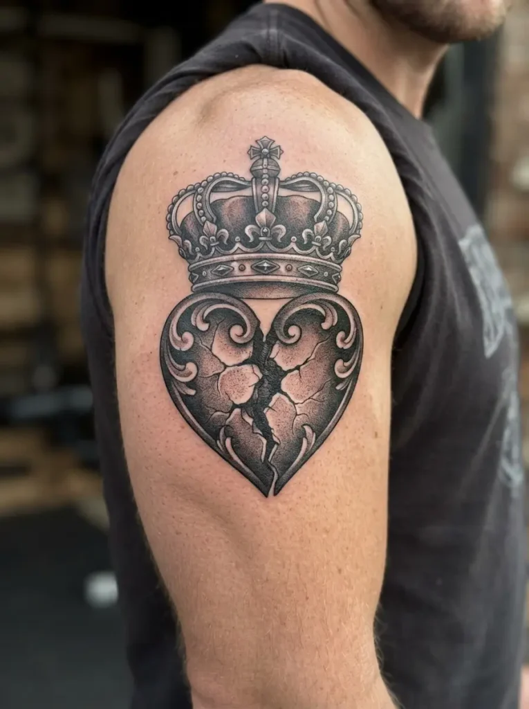 18. Broken Heart With a Crown