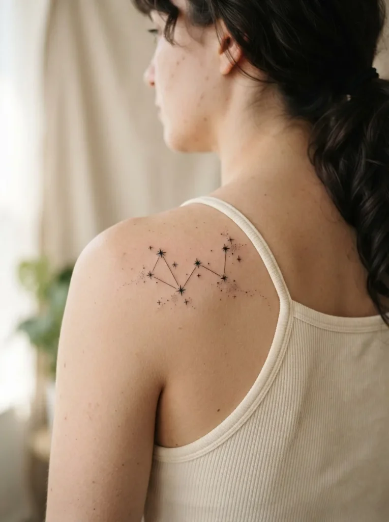 18. Constellation Shoulder Tattoo