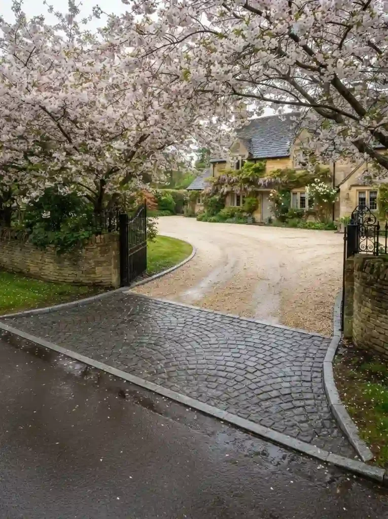 18. Mark the entrance with a contrasting apron