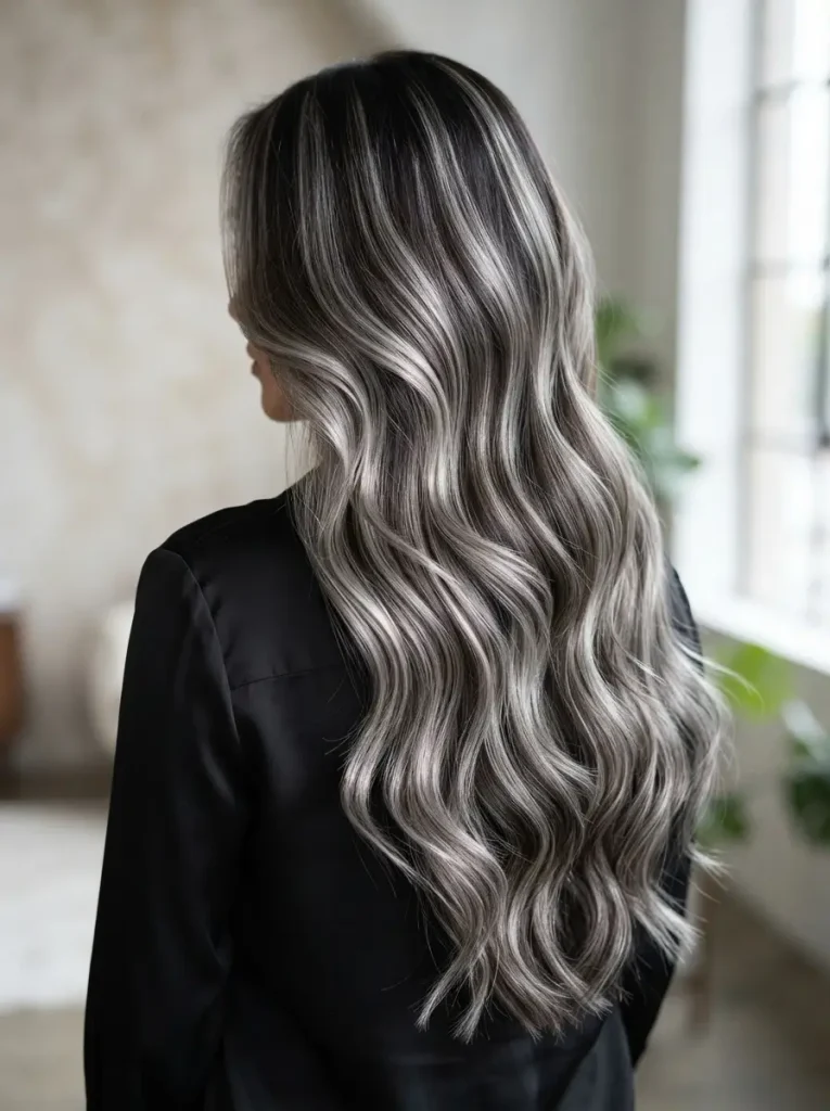 18. Silver Highlights on Long Layered Waves
