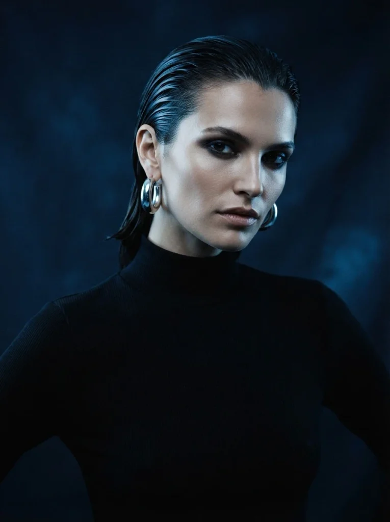18. Wet-Look Slick Back