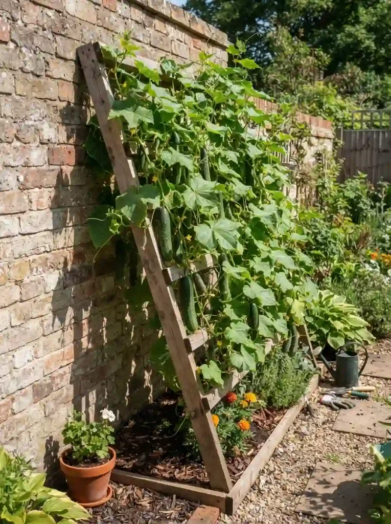 19. Lean-To Wall Trellis