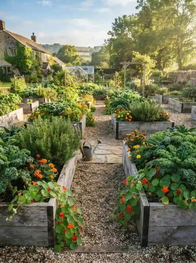 19. Raised Beds With Reclaimed Wood