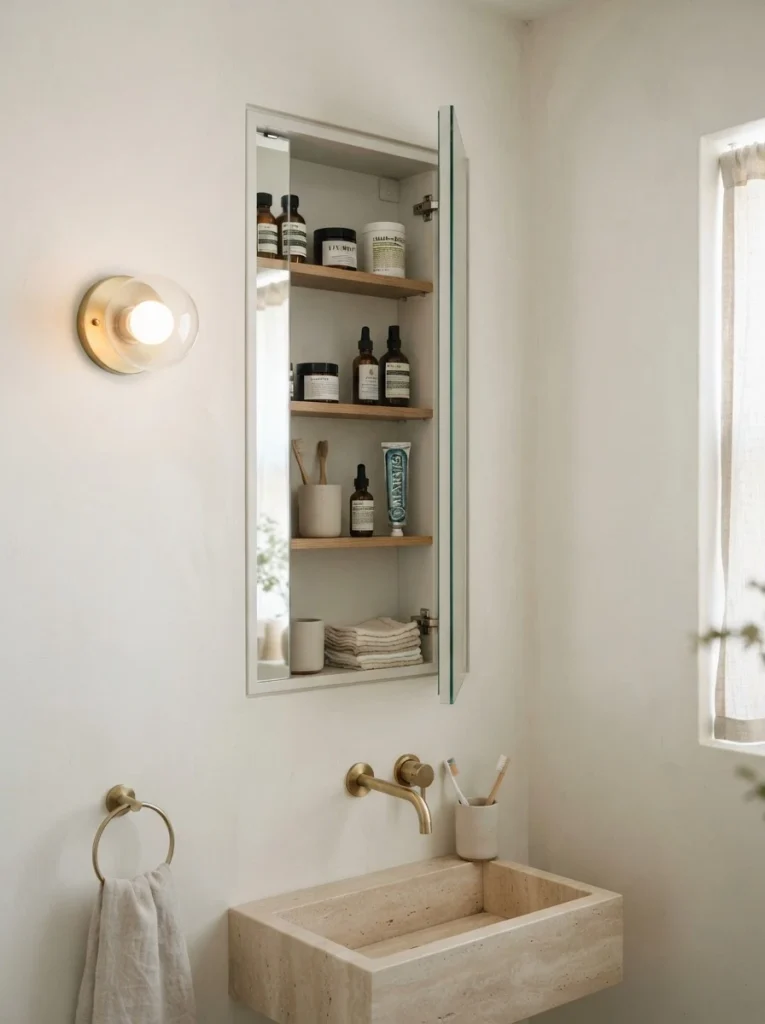 19. Recessed Medicine Cabinet