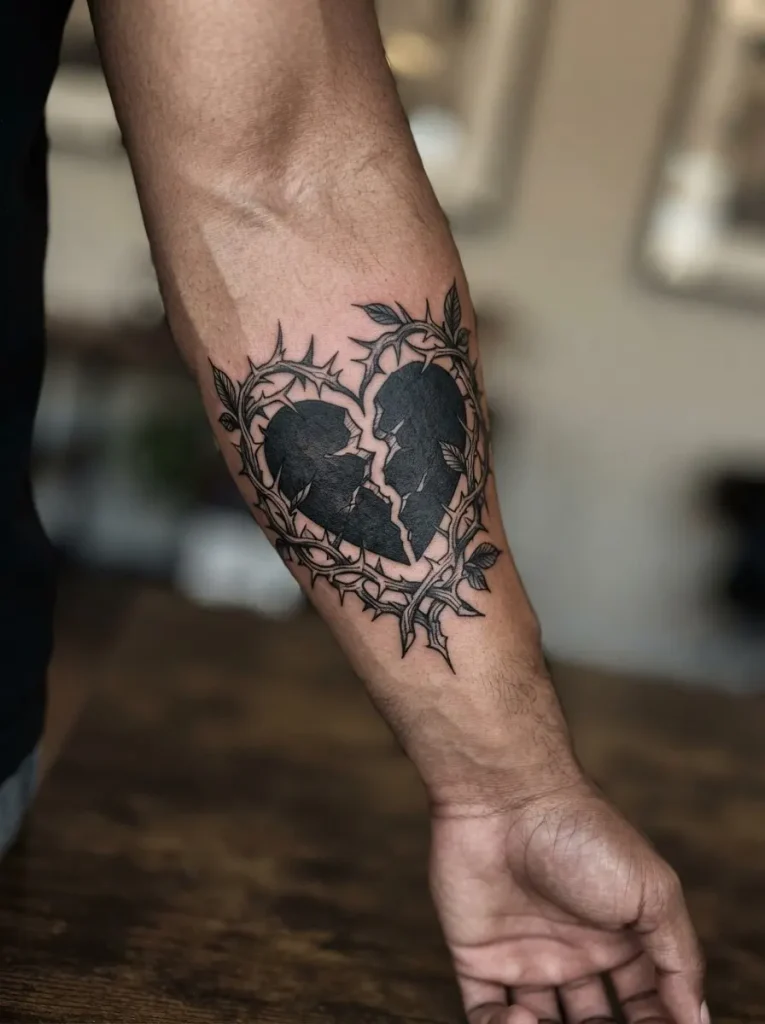 2. Broken Heart With Thorns
