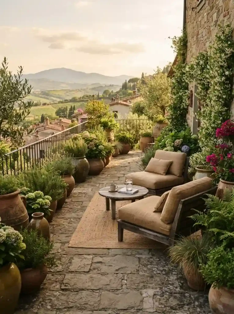 2. Design a Cozy Hillside Patio