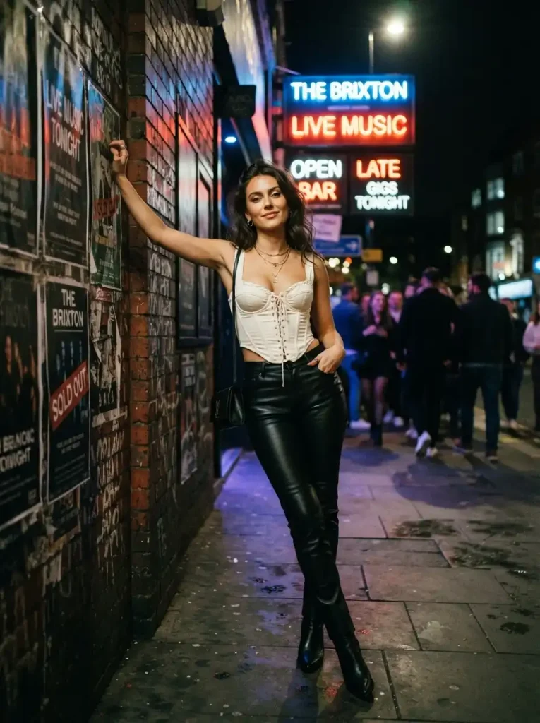 2. Leather Pants With a Corset Top