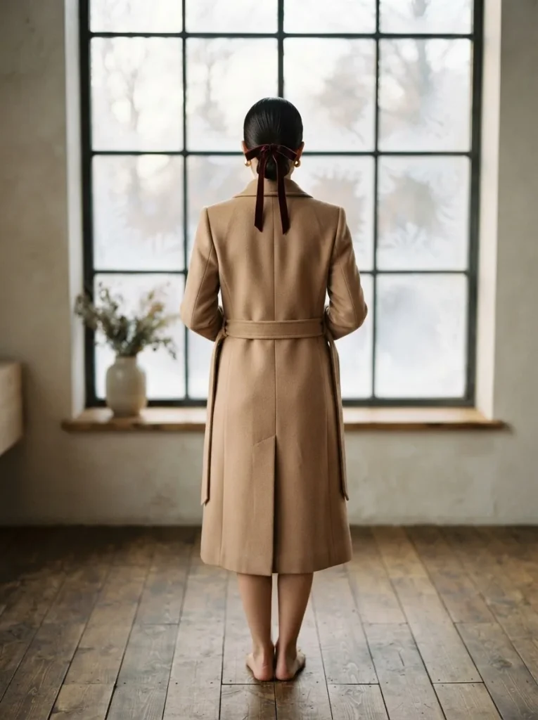 2. Sleek Low Bun with a Velvet Ribbon