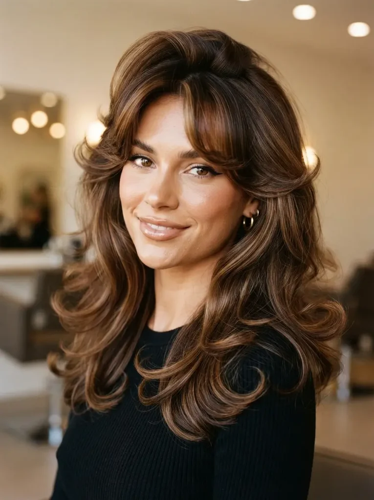 20. Butterfly Haircut with Flipped-Out Layers