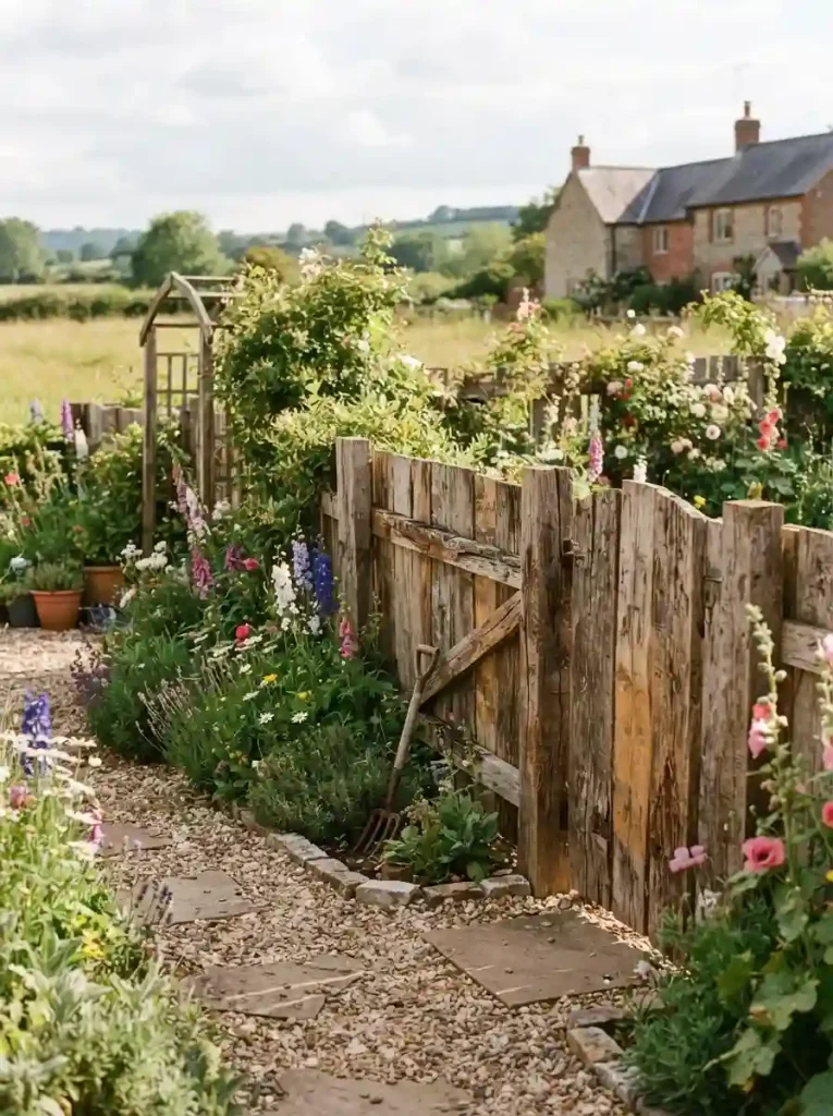 20. DIY Fence Using Reclaimed Barn Wood