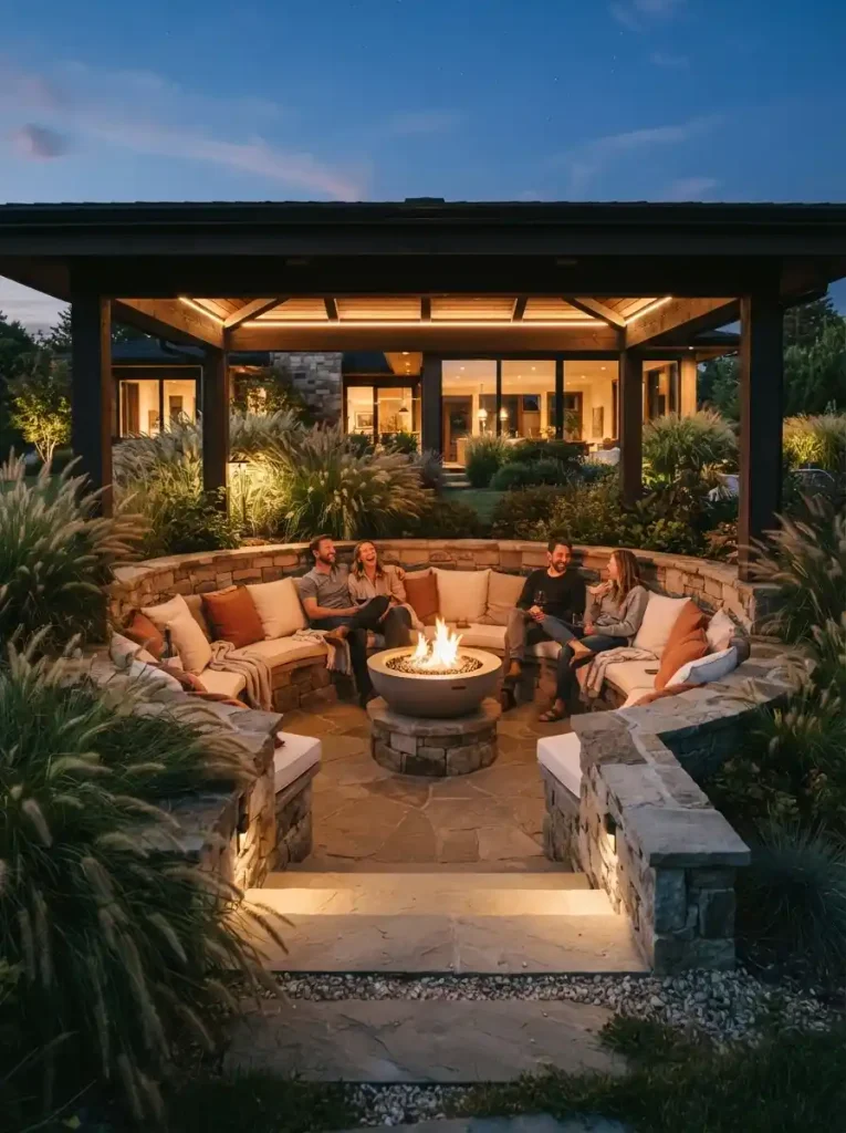 21. Sunken Conversation Pavilion