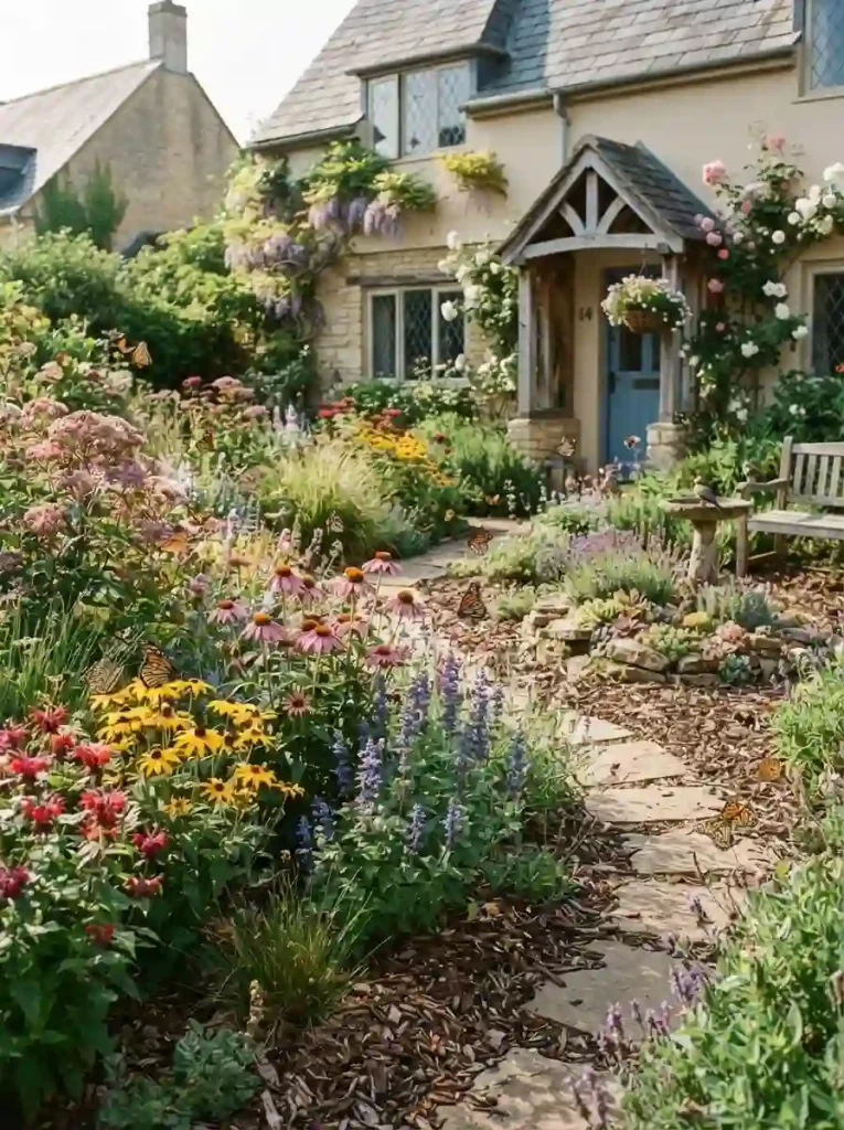 22. Create a Pollinator-Friendly Front Garden