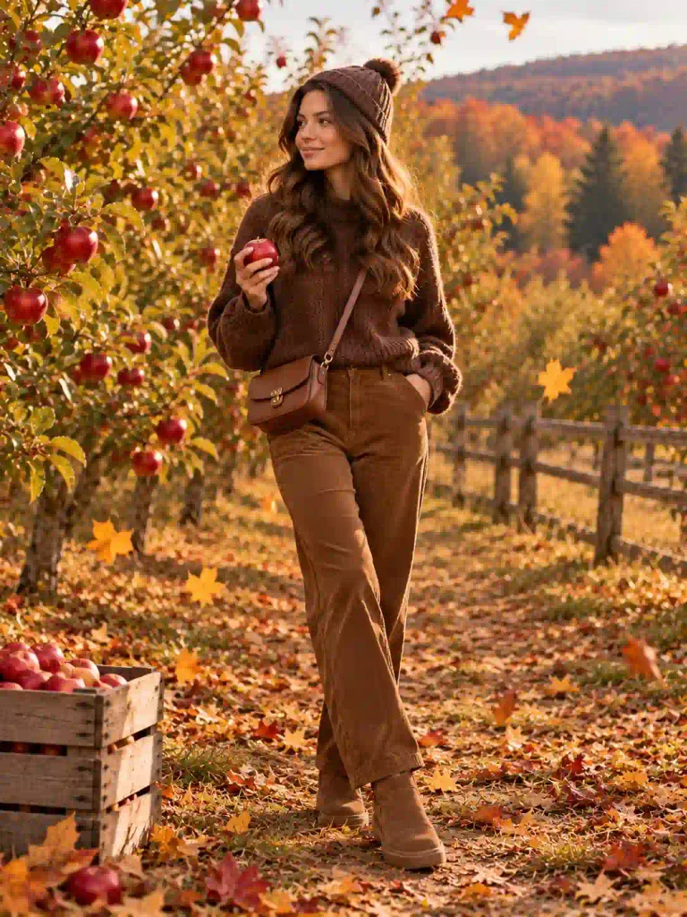 22. Head-to-Toe Brown Monochrome