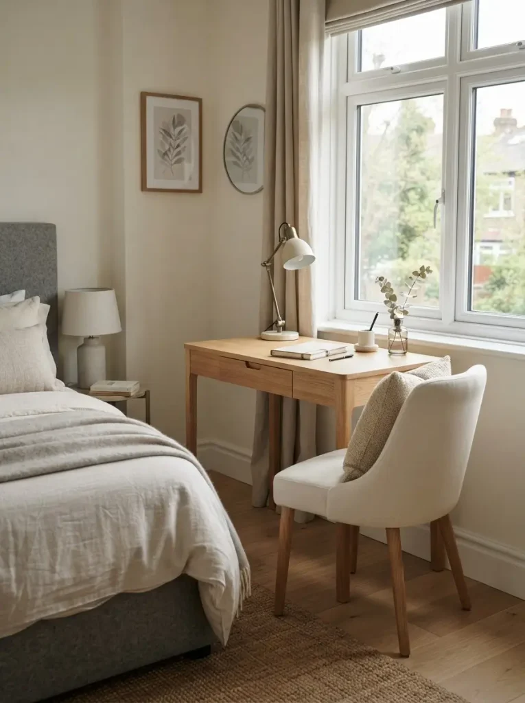 22. Use a Compact Desk as a Bedroom Furniture Solution