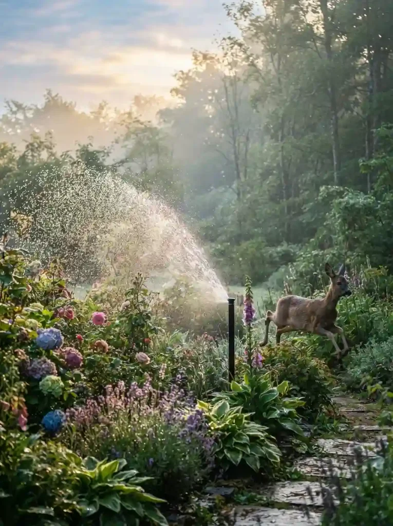 23. Add Motion Sprinklers and Rotate Repellents