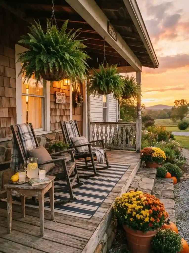 23. Make a Cozy Porch Seating Nook