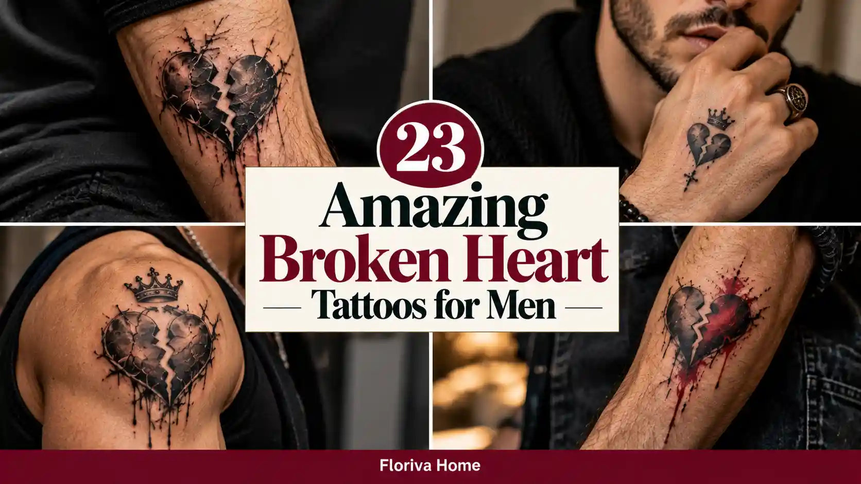 23 Amazing Broken Heart Tattoos for Men
