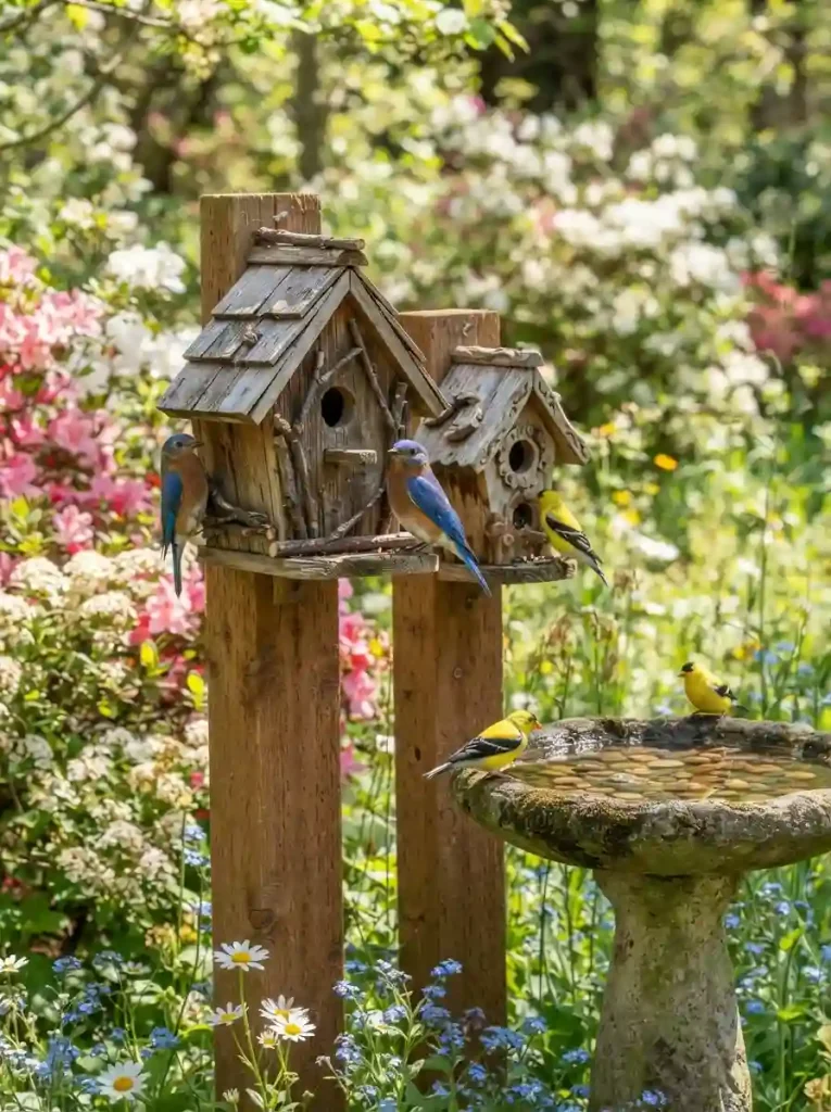 24. Birdhouse and Feeder Corner