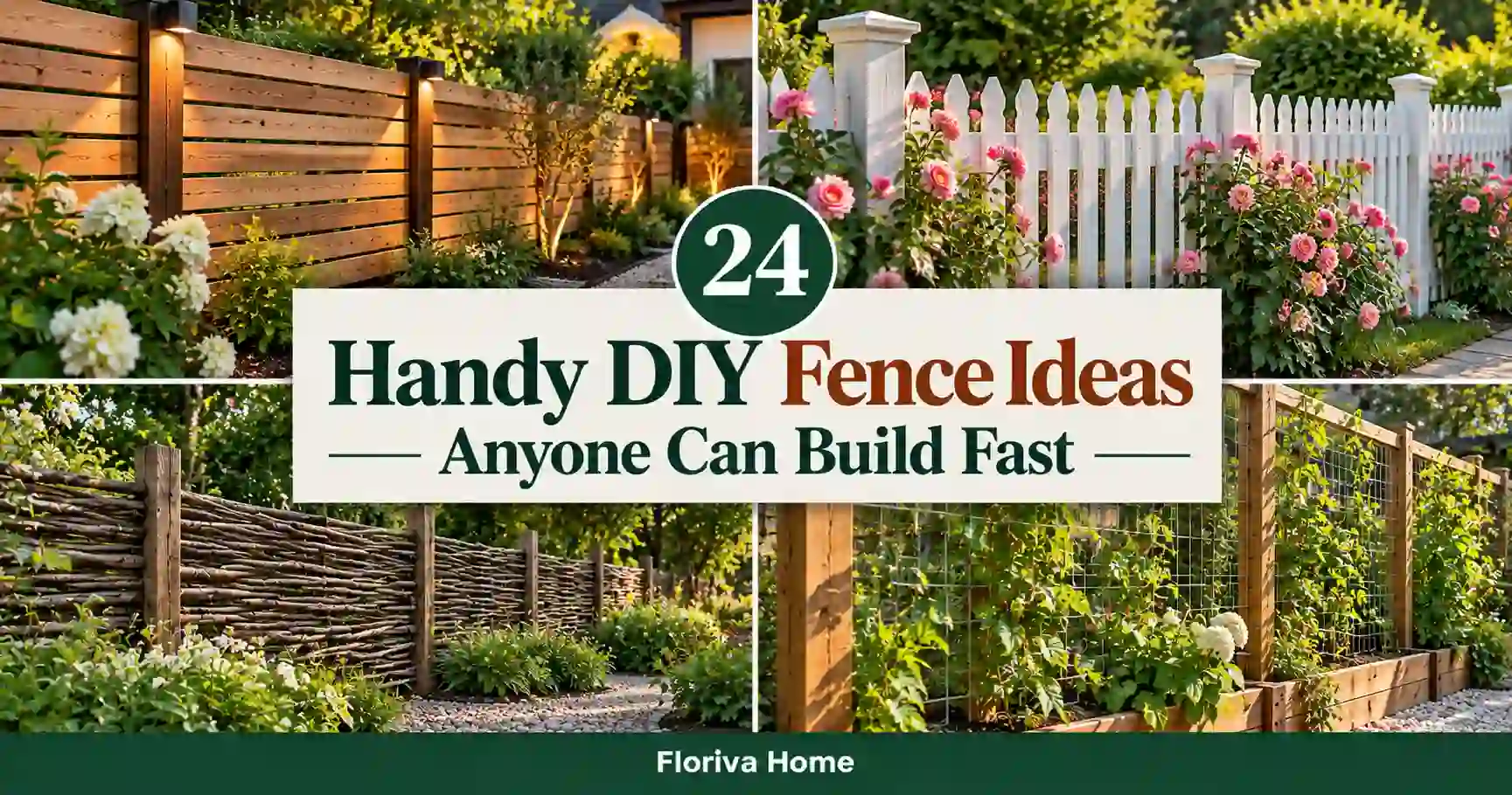 Handy DIY Fence Ideas Anyone Can Build Fast