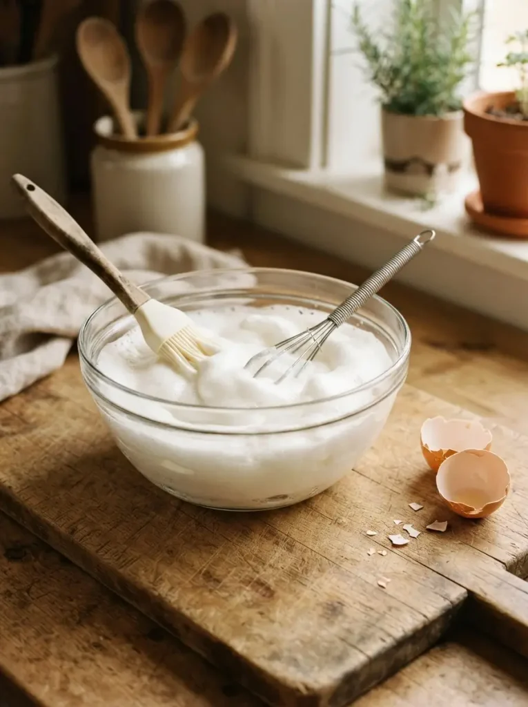 3. Apply an Egg White Mask