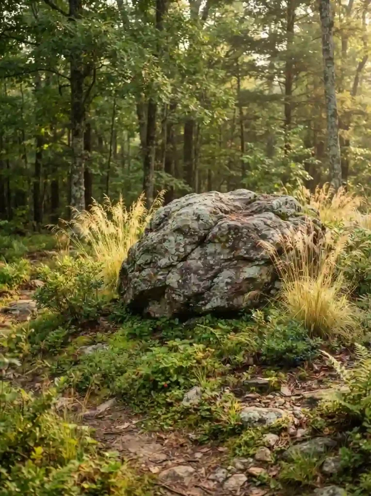3. Design a Garden Around a Statement Boulder