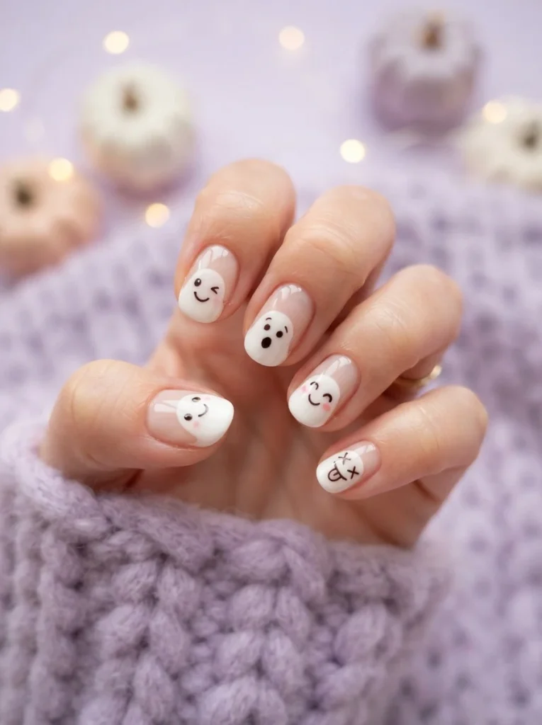 3. Ghost French Tips