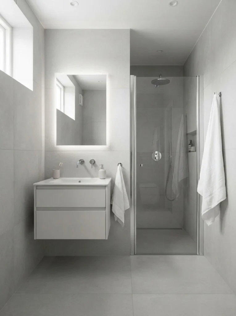 3. Large-Format Tiles With Minimal Grout