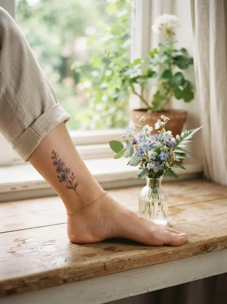 3. Single-Needle Birth Flower