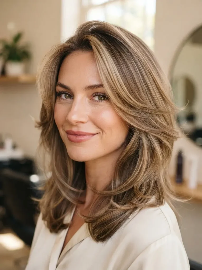 3. Soft Butterfly Layers for Fine Hair