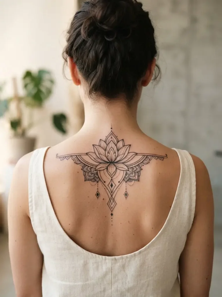4. Elegant Lotus Flower Tattoo