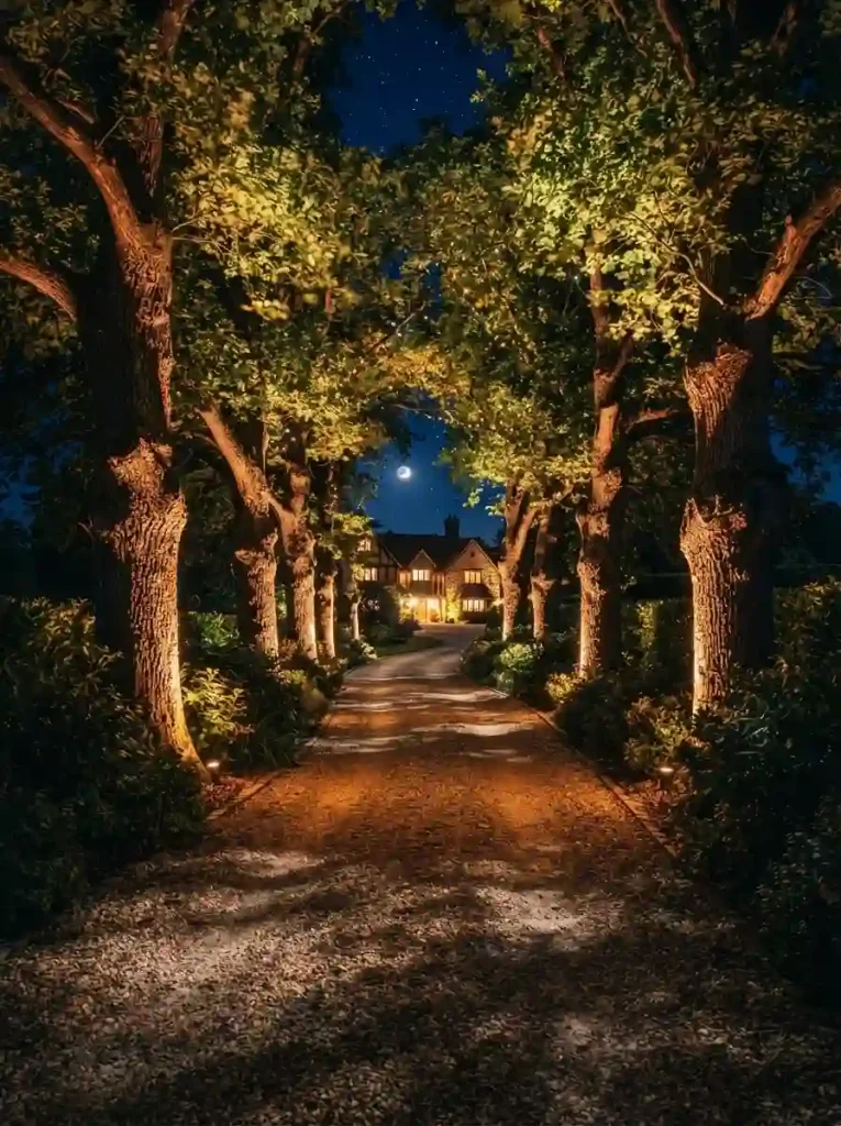 4. Light the trees, not just the path