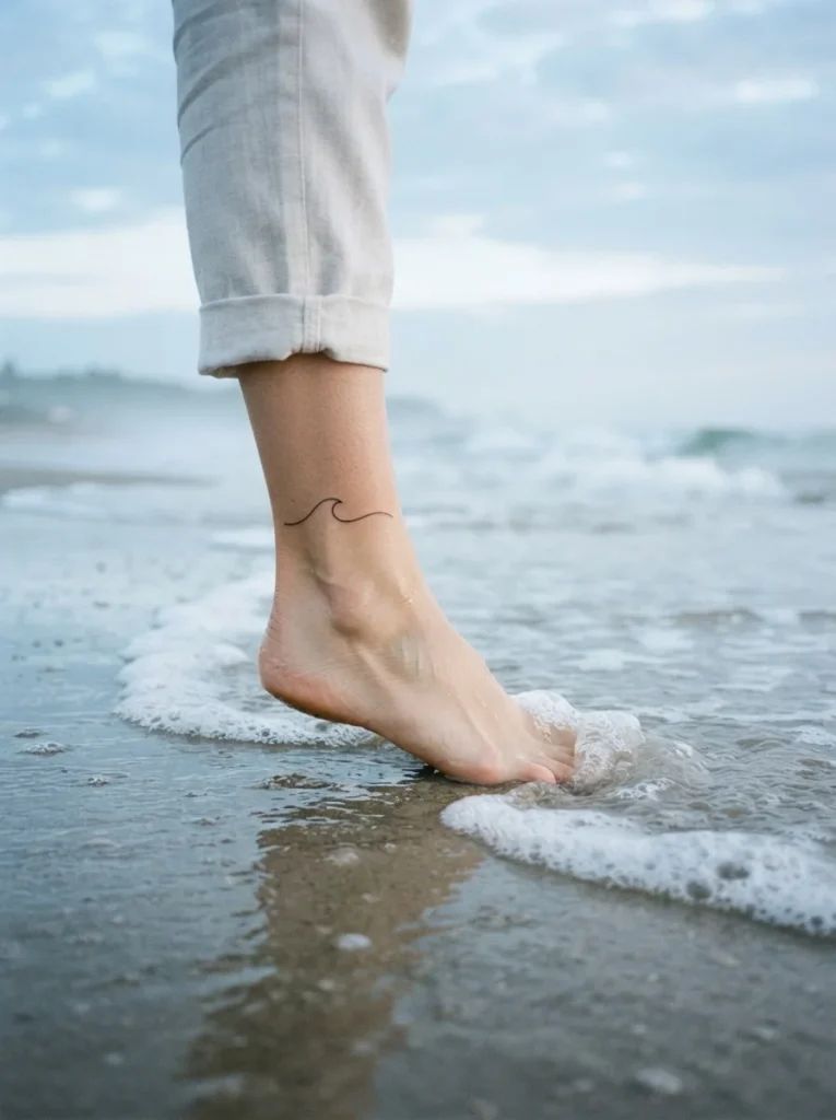 4. Minimalist Wave Line