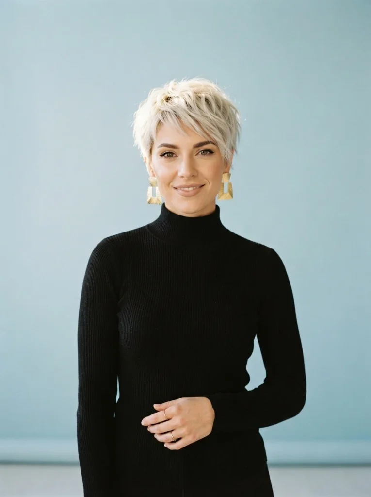 4. Textured Pixie Crop